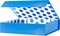 Blue Gift Box with Lid for Presents, Magnetic Shirt Gift Boxes for Clothes (Glossy Metallic Blue, Polka Dot Design Inside)